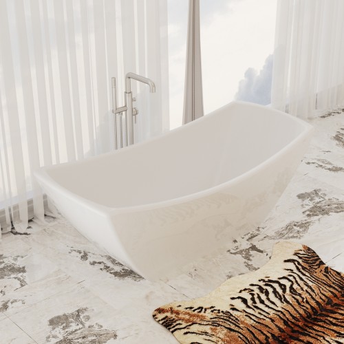 Viola Freestanding Solid Surface Stone 67" Tub