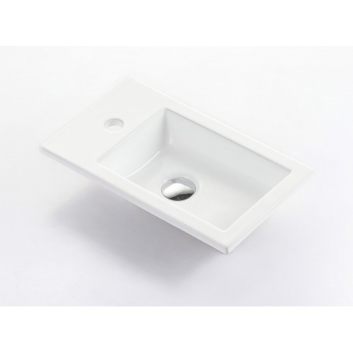 Virta 18" Porcelain Countertop with Faucet hole on Side