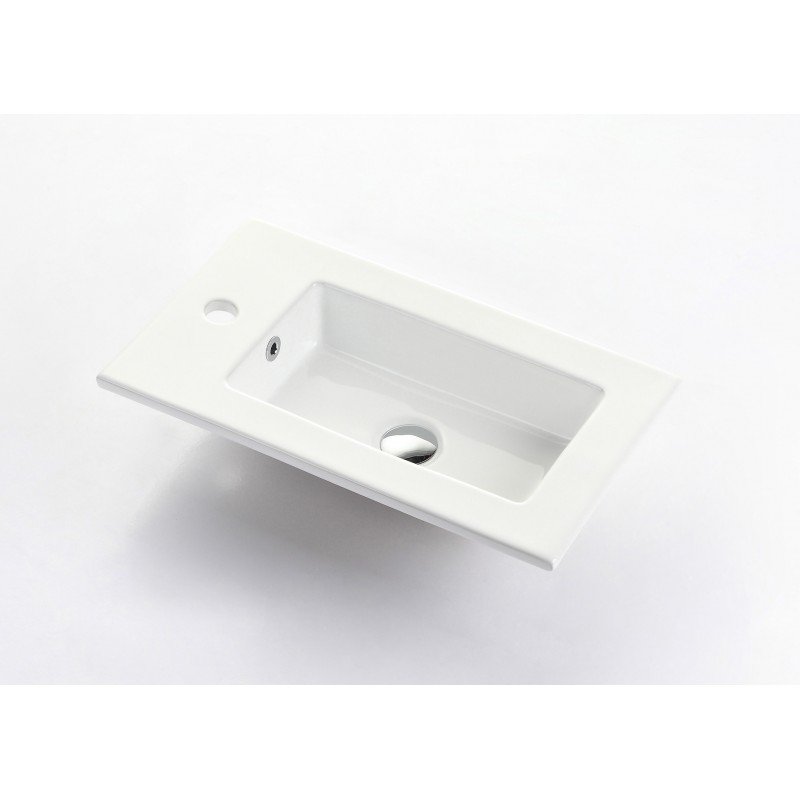 Virta 22" Porcelain Countertop with Faucet hole on Side