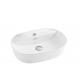 Virta 20" Oval Top Mount Porcelain Vessel Sink
