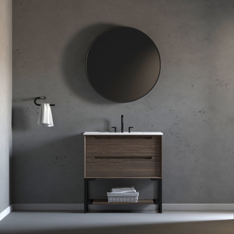 Ashley Floor Mount 36” Single Sink Vanity – Freestanding Bathroom Vanities - Toronto, Canada | Virta Luxury Bathroom Furniture