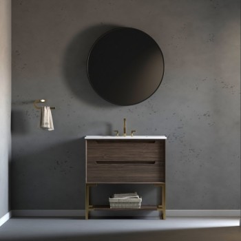 Ashley Floor Mount 36” Single Sink Vanity – Freestanding Bathroom Vanities - Toronto, Canada | Virta Luxury Bathroom Furniture