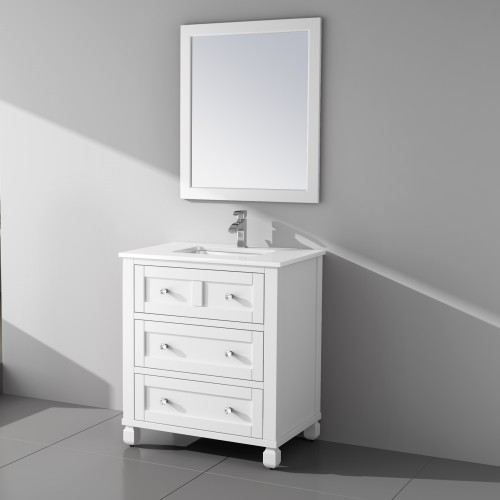 Hampton Floor Mount 30” Single Sink Vanity – Freestanding Bathroom Vanities - Toronto, Canada | Virta Luxury Bathroom Furniture