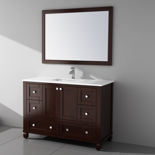 Hampton Floor Mount 48” Single Sink Vanity – Freestanding Bathroom Vanities - Toronto, Canada | Virta Luxury Bathroom Furniture