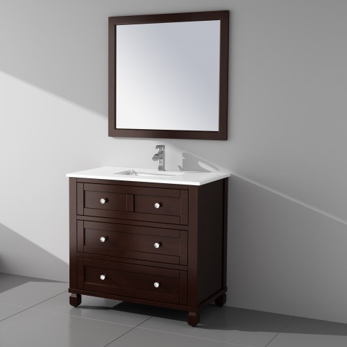 Hampton Floor Mount 36” Single Sink Vanity – Freestanding Bathroom Vanities - Toronto, Canada | Virta Luxury Bathroom Furniture
