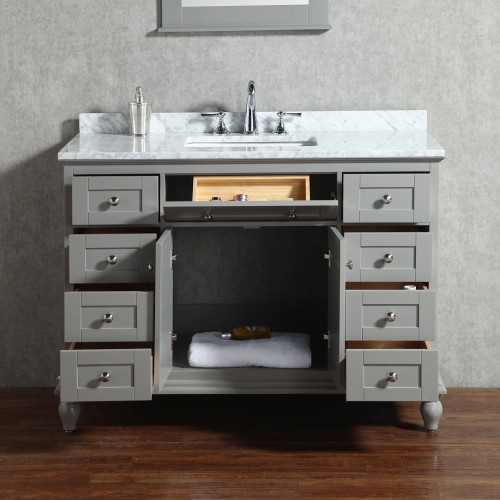 Yasmine Floor Mount 48” Single Sink Vanity – Freestanding Bathroom Vanities - Toronto, Canada | Virta Luxury Bathroom Furniture