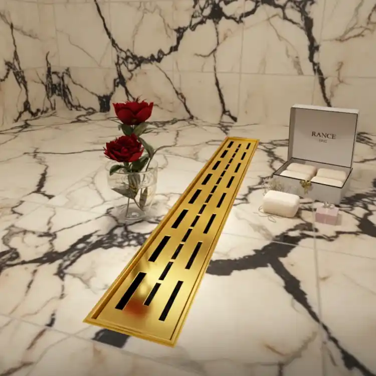 Gold Linear Drains